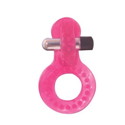 Circle Of Love Vibrating Silicone Cock Ring Pink