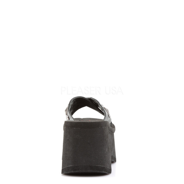 FUNN-29 - 3 1/2" EVA PF, Criss Cross Slide W/ Metal Pyramids & Studs