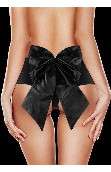 Sexy Bow Vibrating Panty Black O/S
