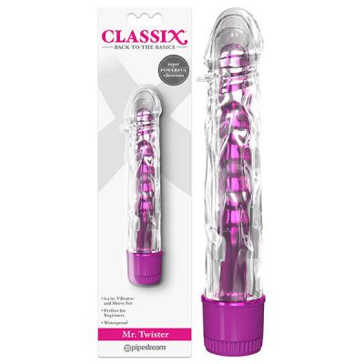 Mr Twister 6 Metallic Vibrator Pink