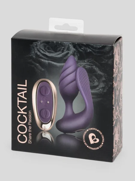 Rocks Off Cocktail Dual-Motored Remote Controlled Couple's Butt Plug — image 5 of 6
