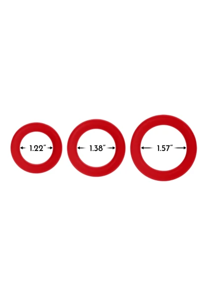 F-61: 3-Piece Silicone Cock Ring Set — image 15 of 16