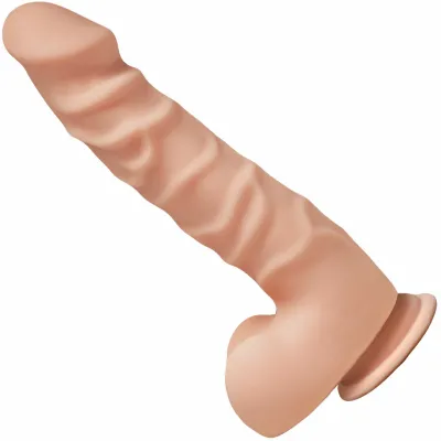 The D Ragin D 7 5 Suction Cup Dildo by Doc Johnson Vanilla