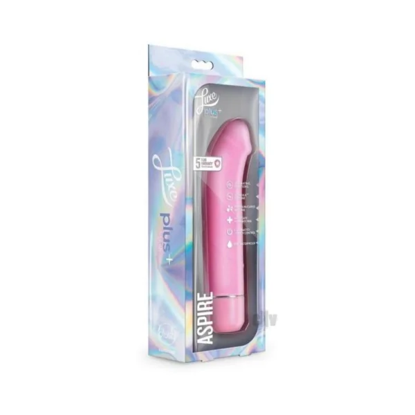Luxe Plus Aspire Silicone Vibrator Pink