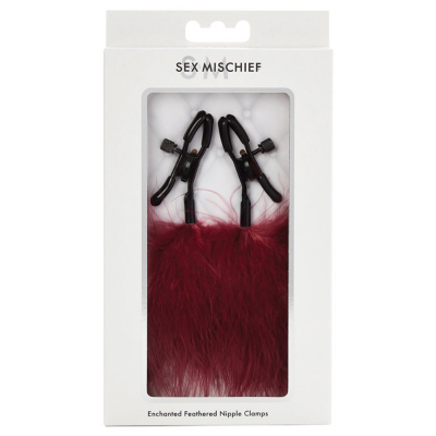CalExotics S M Enchanted Feather Nipple Clamps