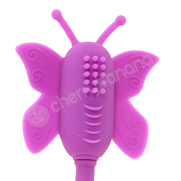 The Celine Purple Butterfly Wand Vibrator