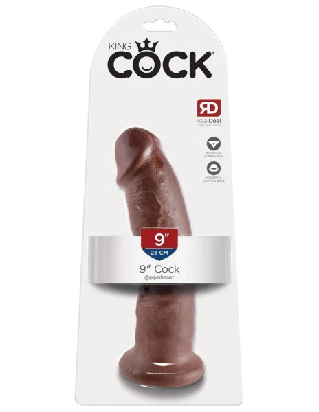King Cock - 9" Cock Brown — image 4 of 6