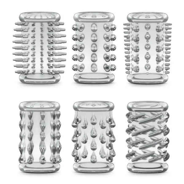 Stay Hard Cock Sleeve Kit Clear 6 Pack — image 6 of 9