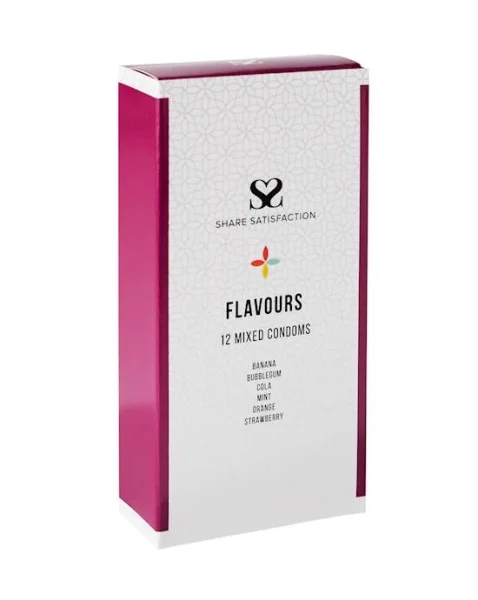 Share Satisfaction Flavoured 12 Mixed Condoms