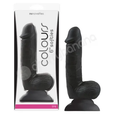 Colours Black Softies 6 Dildo