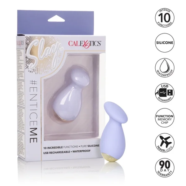 Slay Entice Me Silicone Waterproof Mini Multi-Function Vibrator By CalExotics