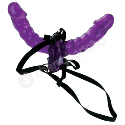 Fetish Fantasy Series Purple Double Delight Strap on