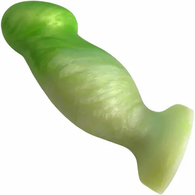 Sensi Silicone 5 Inch Dildo By Uberrime Green Between