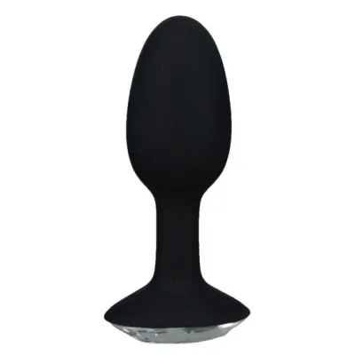 Crystal Amulet Silicone Black Butt Plug