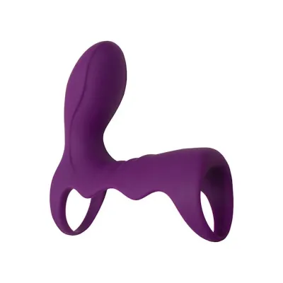 Nix Vibrating Cock And Ball Cage Purple