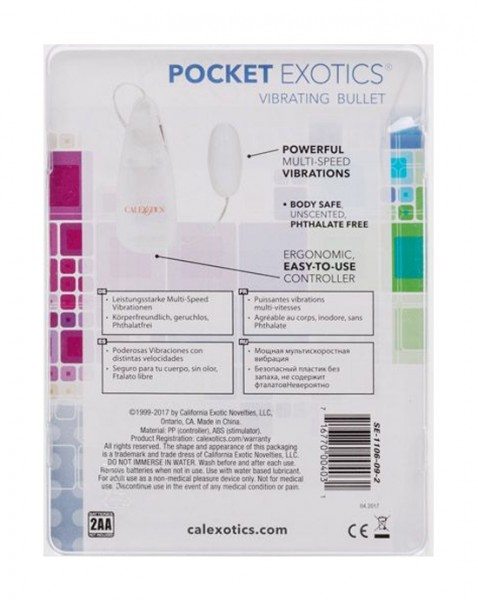 Pocket Exotics Vibrating Bullet - White
