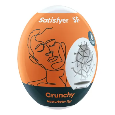 3 Pc Set Masturbator Egg Crunchy Orange