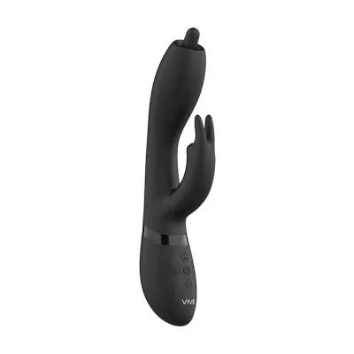 Nilo Pinpoint Rotating G spot Rabbit Black 8 Inch