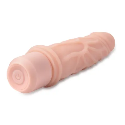 Dr Skin Silicone Dr Robert 7 Inch Vibrating Dildo Beige