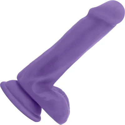 Au Naturel Bold Delight 6 Inch Sensa Feel Dual Density Dildo By Blush Purple