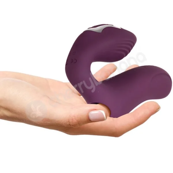 Evolved Helping Hand Purple Dual Finger Stimulation Vibrator