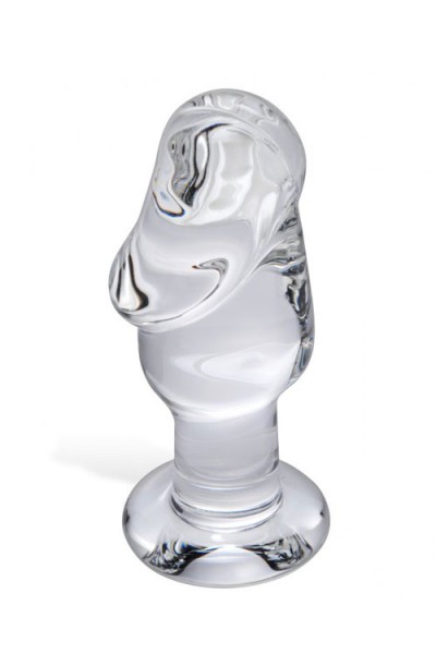 Prisms Erotic Glass 5" Semi-Realistic Penis Anal Plug