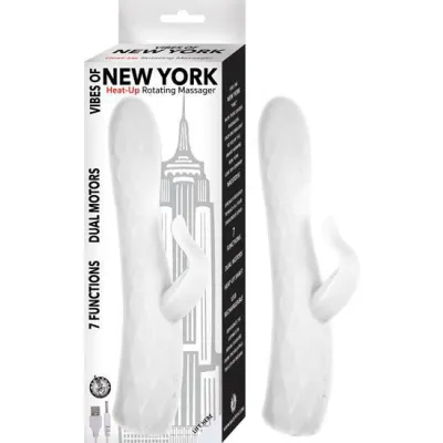 Vibes Of New York Heat Up Rotating Massager White
