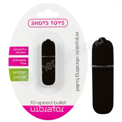 Shots Toys Black 10 Speed Bullet Vibrator