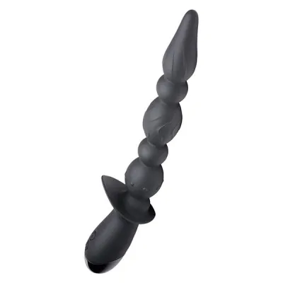 Master Series 10X Triple Blast Silicone Vibrating Anal Beads