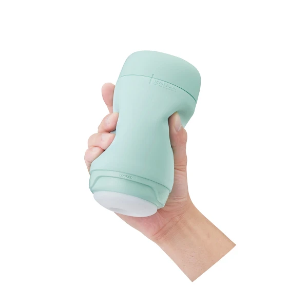Tenga Puffy Reusable Penis Masturbation Cup - Mint Green