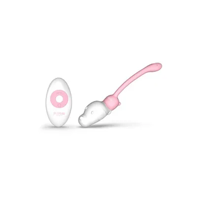 Poptoy Puppy Remote Control Vibrator White Pink