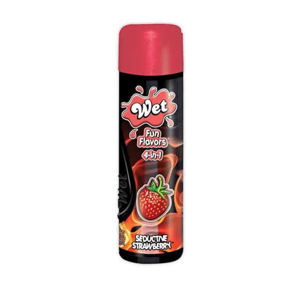 Wet Fun Flavors Sexy Strawberry Warming Water-Based Lube | 3oz