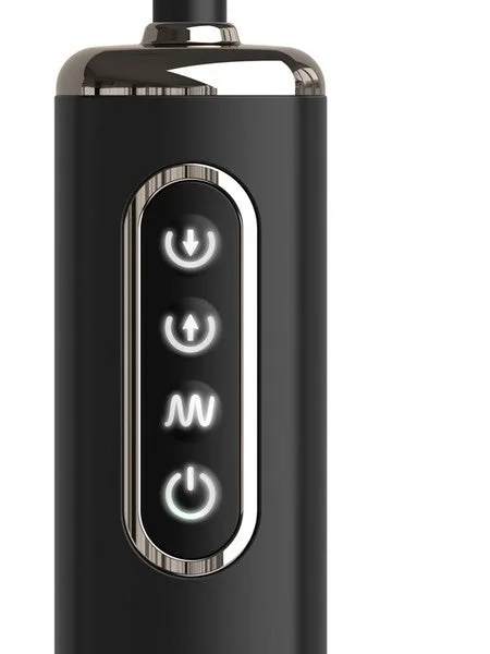 Anal Fantasy Elite Auto-Throb Inflatable Vibrating Plug - Black