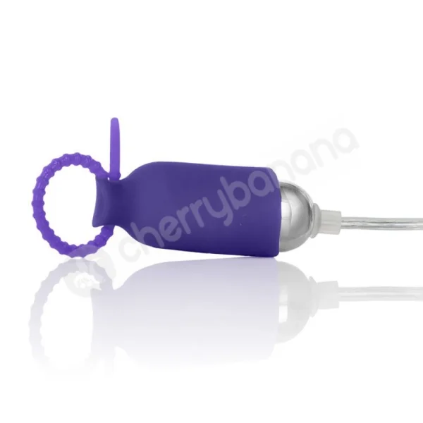 Nipple Play Purple Silicone Vibrating Nipple Pleasurizers