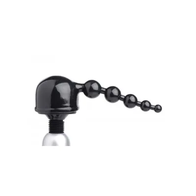 Thunder Beads Anal Wand Attachment Black 8 Inch