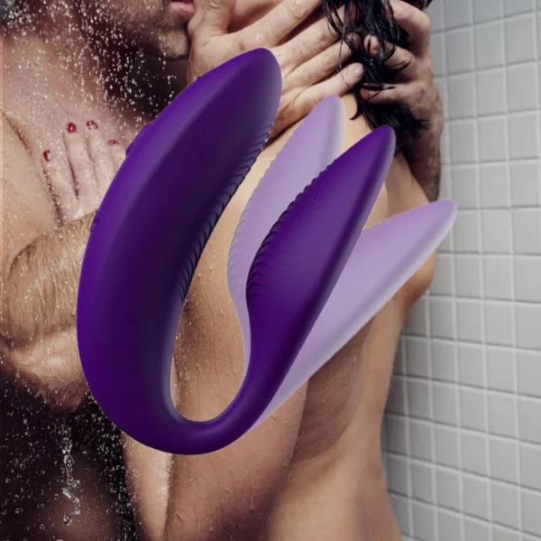 We-Vibe Sync Rechargeable Silicone Remote & App Controlled Couples Vibrator - Purple