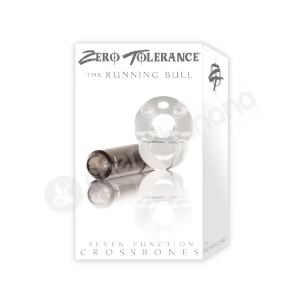 Crossbones The Running Bull Clear Cock Ring