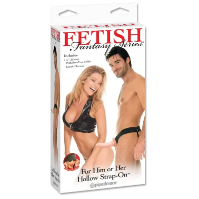 Fetish Fantasy Series for Him or Her Hollow Strap on Flesh