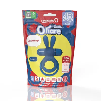 Screaming O 4b Ohare Wearable Rabbit Vibe Blueberry
