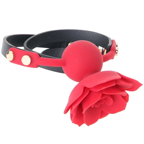 Secret Kisses Rosegasm Bloom Silicone Mouth Gag