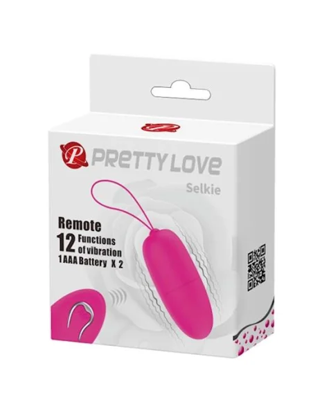 Selkie Vibrating Love Egg - Hot Pink
