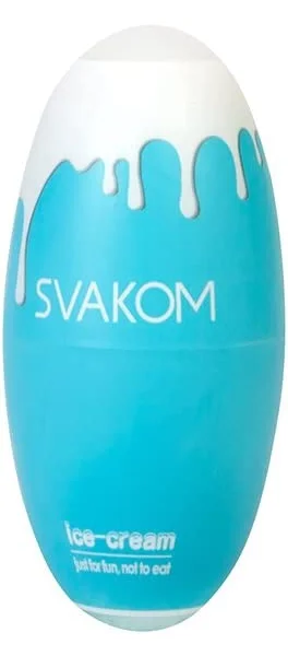 Svakom Hedy Reuseable Egg Style Male Masturbator - Blue