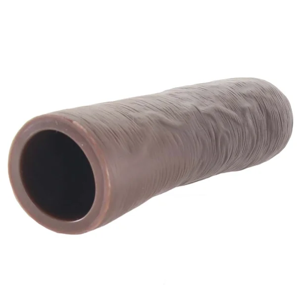 Fantasy X-tensions Elite Silicone 7" Uncut Penis Extension - Chocolate