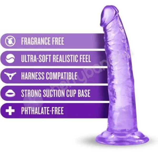 B Yours Plus Lust N Thrust Ultrasoft & Realistic Purple Dildo