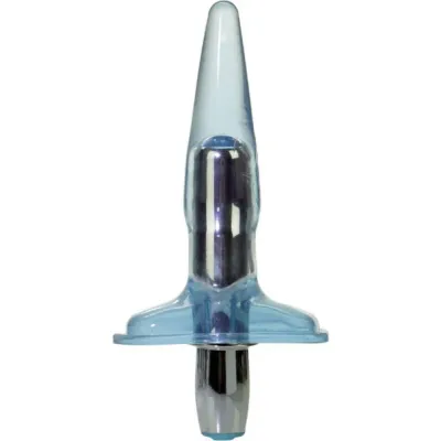 HIGH INTENSITY VIBRO TEASE 375 INCH ICE BLUE