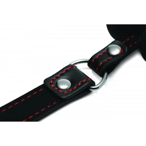 Hound Adjustable Dog Bone Gag Black
