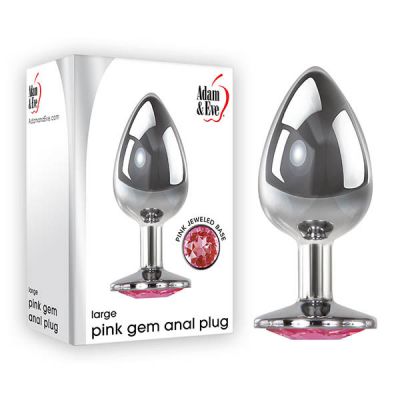 Pink Gem Large Butt Plug
