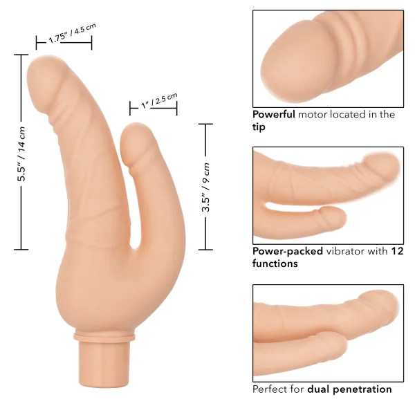 Rechargeable Power Stud Over and Under - Ivory