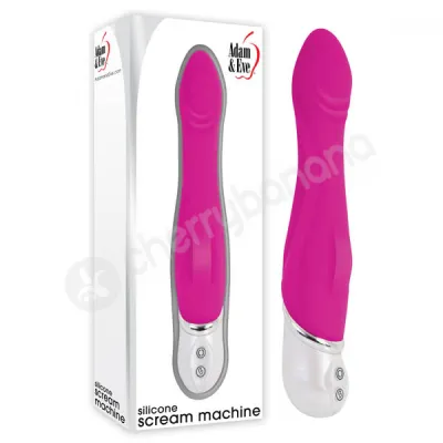 Adam Eve Pink Silicone Scream Machine Vibrator