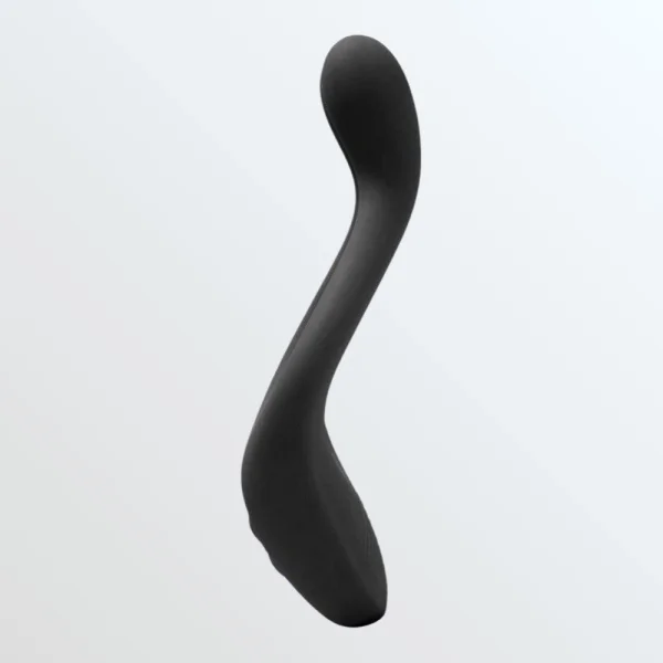 Tryst Multi Erogenous Zone Silicone Vibrator and Cock Ring - Black